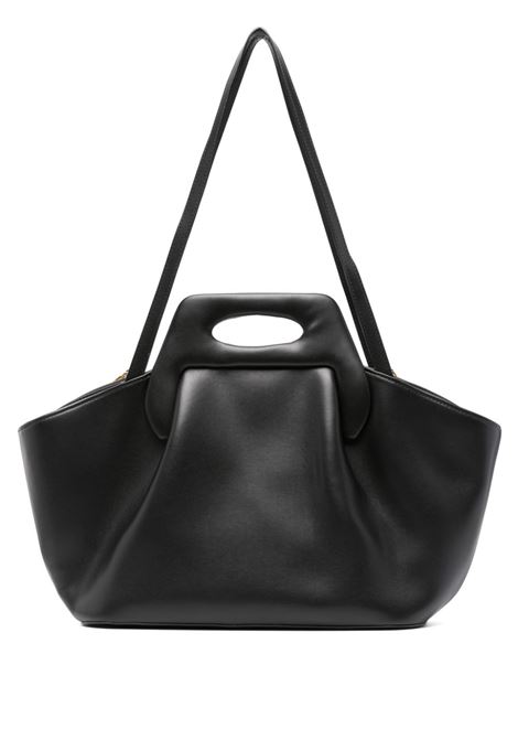 Borsa tote dhena in nero Themoirè - donna