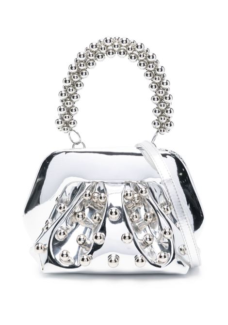 Silver gea bead-embellished bag Themoirè - women