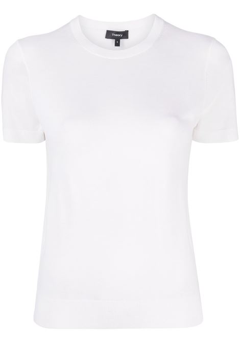 White fine-knit top - THEORY - women