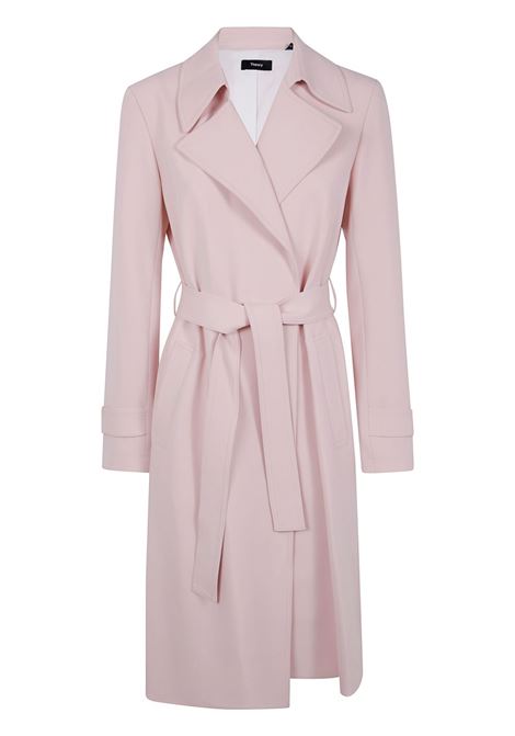 Trench Oaklane in rosa Theory - donna