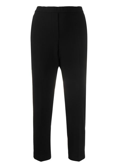 Black cropped tapered trousers - THEORY women