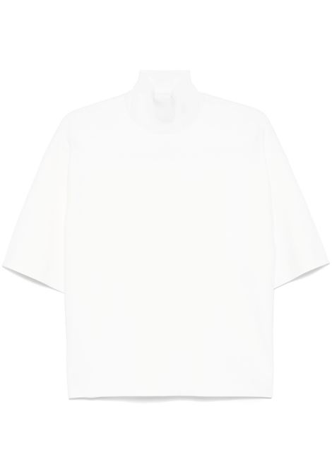 White high-neck T-shirt Theory - women