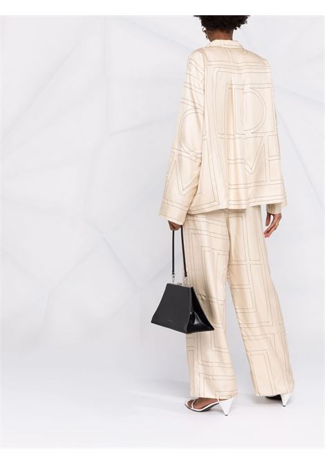 Beige monogram pyjama trousers - toteme - women TOTEME | 213255707926