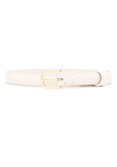 White buckled leather belt Toteme - women