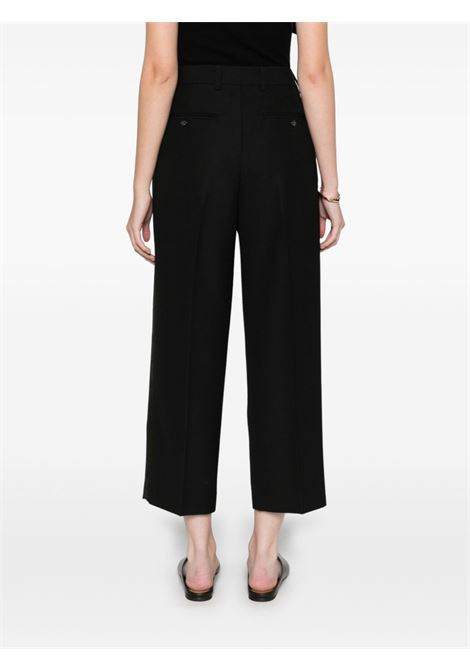 Pantaloni plissè in nero Toteme - donna TOTEME | 251WRB0254FB0026001