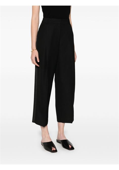 Pantaloni plissè in nero Toteme - donna TOTEME | 251WRB0254FB0026001