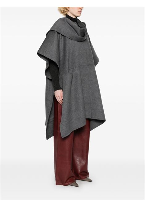 Grey scarf-detail cape coat Toteme - donna TOTEME | 251WRO4321FB0006020