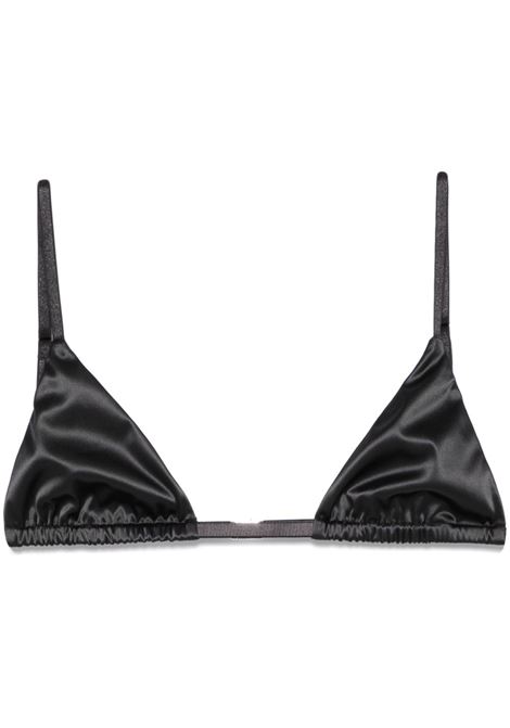 Black satin bralette Toteme - women TOTEME | 251WRT0462FB0363001