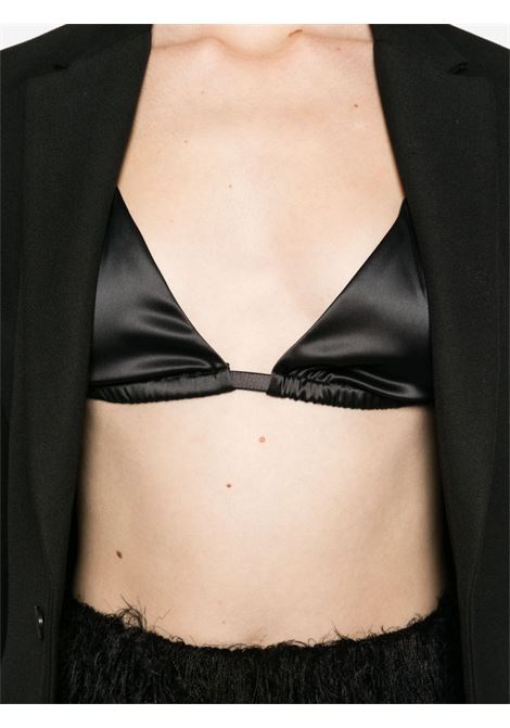 Black satin bralette Toteme - women TOTEME | 251WRT0462FB0363001