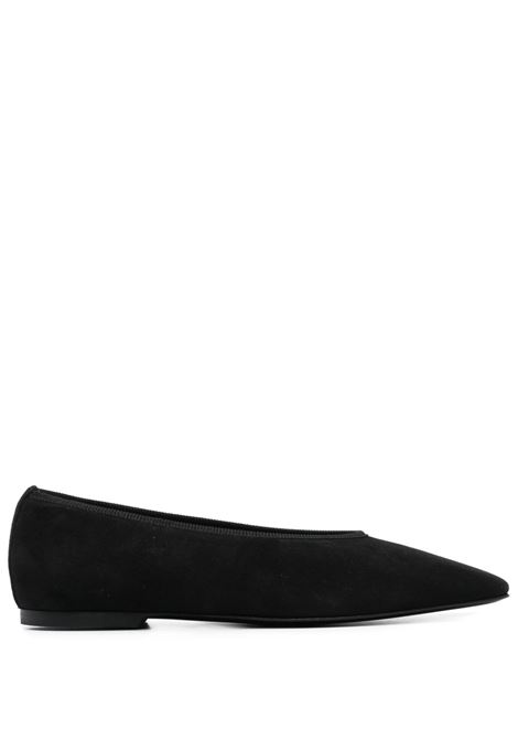 Ballerine in pelle scamosciata in nero TOTEME - donna