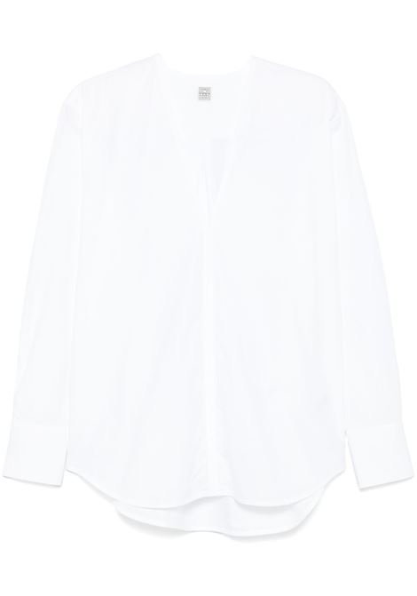 White V-neck blouse Toteme - women