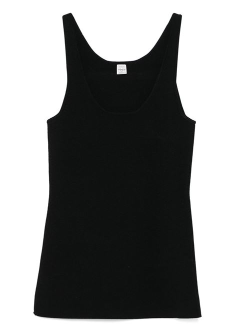 Black knit tank top Toteme - women