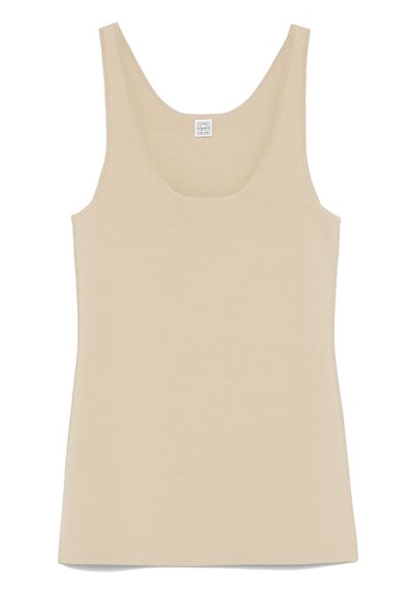 Canotta lavorata a maglia in beige Toteme - donna