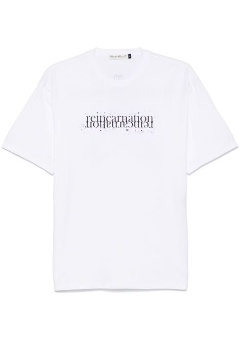 T-shirt con stampa grafica in bianco Undercover - uomo