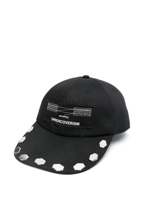 Black stud-embellished cap Undercover - men UNDERCOVER | UP1E4H01BLK