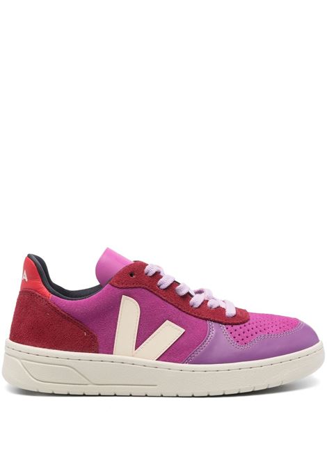 Sneakers V-10 in viola e rosso Veja - donna VEJA | Sneakers | VX0303668AVLT