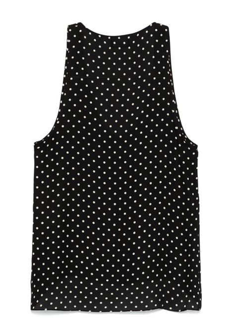 Black silk tank top Wardrobe.Nyc - women WARDROBE.NYC | W1100F24PDBPD