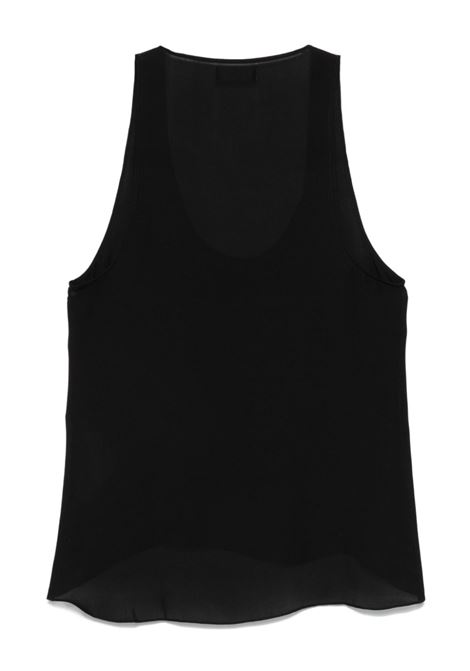 Black silk tank top Wardrobe.Nyc - women WARDROBE.NYC | W1100F24SEBLK