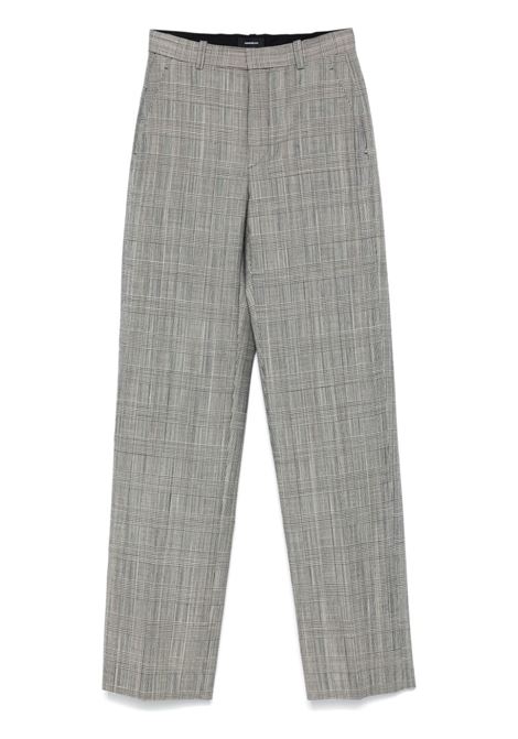 Grey check-print straight-leg trousers Wardrobe.Nyc - women WARDROBE.NYC | W2214F24PWPOW