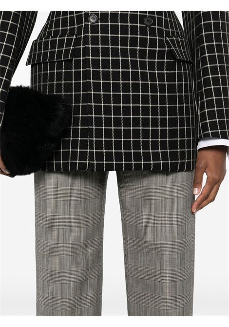 Grey check-print straight-leg trousers Wardrobe.Nyc - women WARDROBE.NYC | W2214F24PWPOW