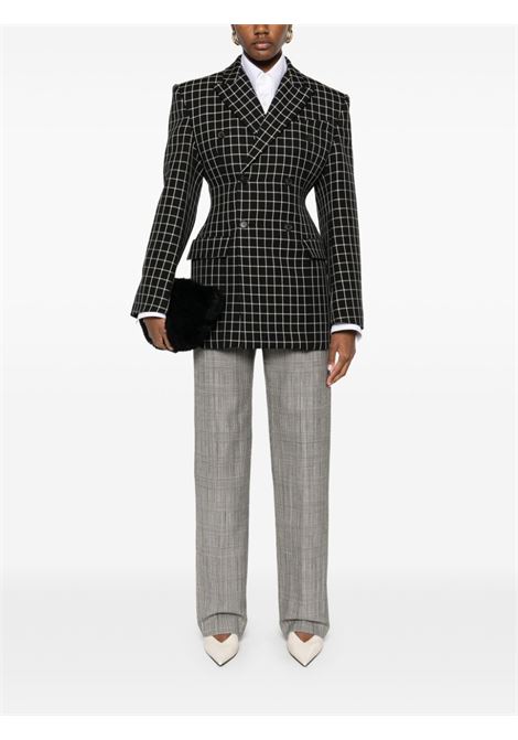 Grey check-print straight-leg trousers Wardrobe.Nyc - women WARDROBE.NYC | W2214F24PWPOW