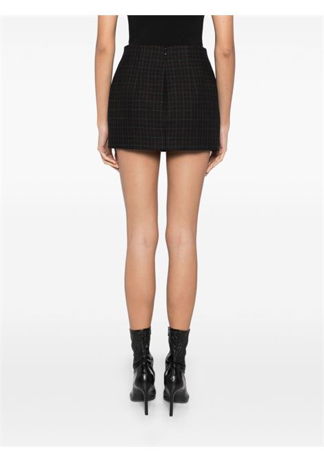 Black check-print mini skirt Wardrobe.Nyc - women WARDROBE.NYC | W3004F24CHBCH