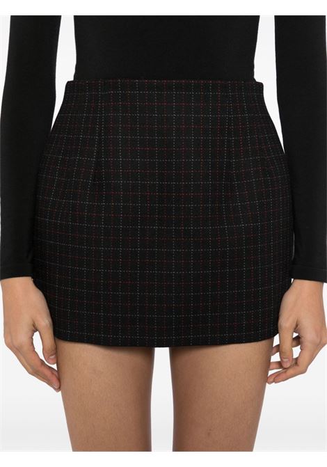 Black check-print mini skirt Wardrobe.Nyc - women WARDROBE.NYC | W3004F24CHBCH