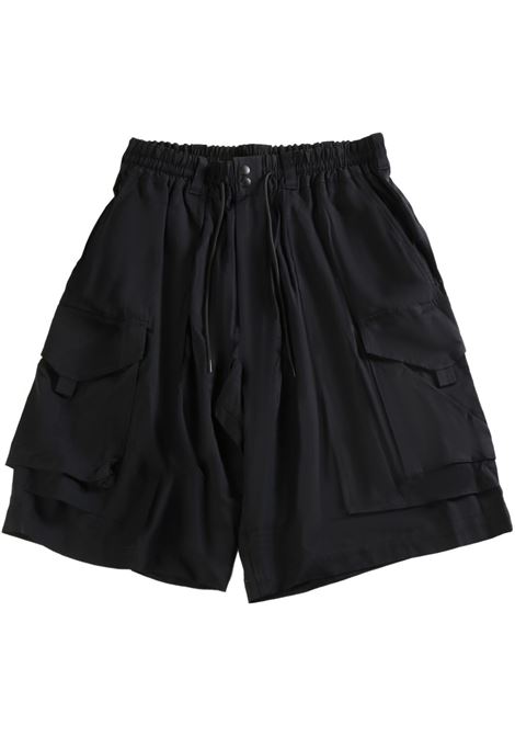 Black drawstring-fastening bermuda Y-3 - men Y-3 | Bermuda Shorts | JD1482BLK