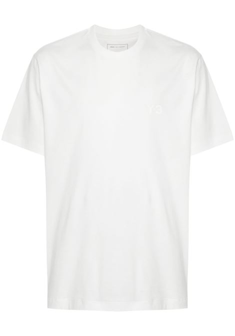 White logo-print T-shirt Y-3 - men