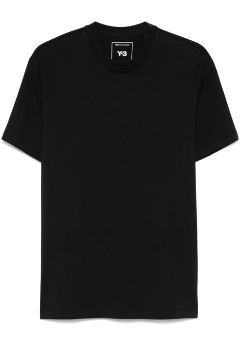 Black graphic-print T-shirt Y-3 - men