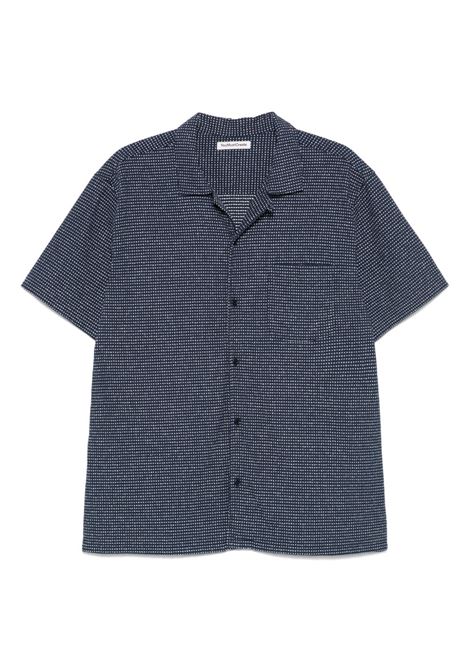 Camicia a maniche corte malick in blu YMC - uomo