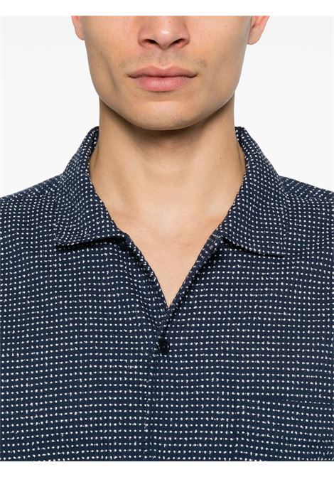 Camicia a maniche corte malick in blu YMC - uomo YMC | P2YAWBLWHT