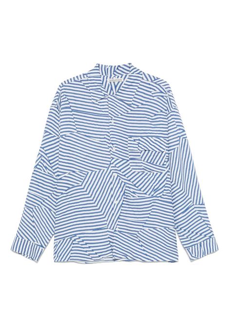 Sapphire blue striped shirt YMC - men