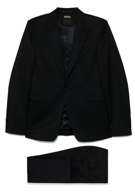 Completo monopetto in nero Zegna - uomo