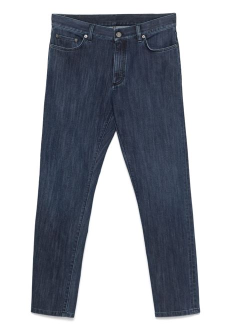 Indigo blue straight-leg jeans Zegna - men