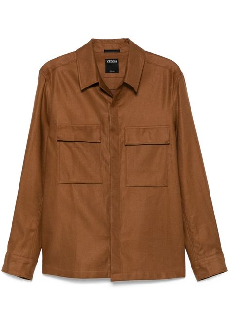 Golden brown jacket Zegna - men