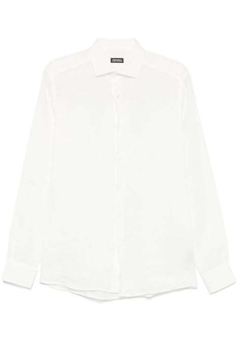 White linen shirt Zegna - men