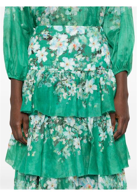 Green Everley midi skirt Zimmermann - women ZIMMERMANN | 1792SRS255GRWCFL