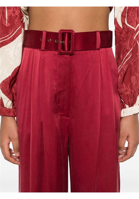 Pantaloni Tuck a gamba ampia in rosso Zimmermann - donna ZIMMERMANN | 2151PR25RGAN