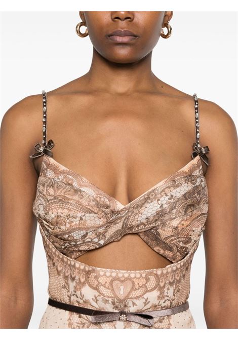 Abito midi Crush in beige Zimmermann - donna ZIMMERMANN | 2177DR251PEALACPRI