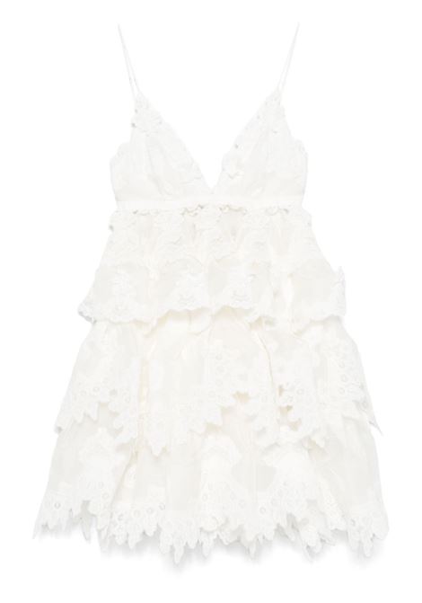 Abito mini Crush in bianco Zimmermann - donna ZIMMERMANN | 2387DR251IVO