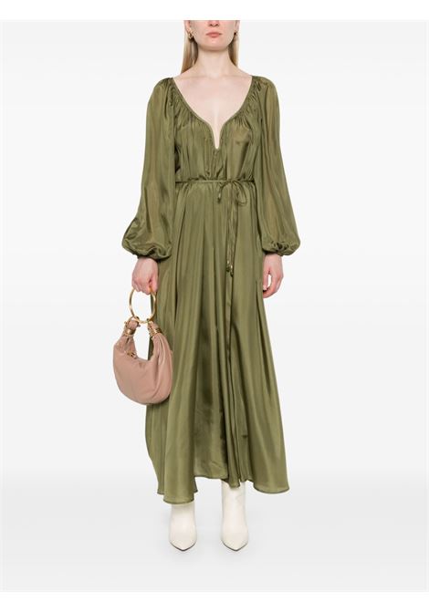 Abito lungo Acacia in verde militare Zimmermann - donna ZIMMERMANN | 2452DRS252KHA