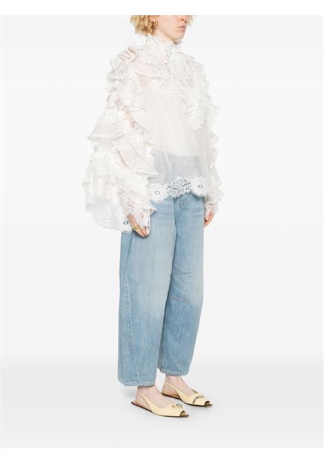 White Crush Heart blouse Zimmermann - women ZIMMERMANN | 2533TR251IVO