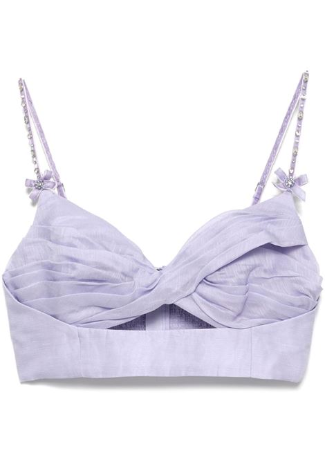 Light purple Crush twist front bralette Zimmermann - women ZIMMERMANN | 2782TR251JAC