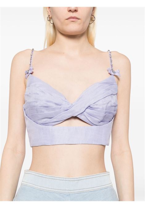 Light purple Crush twist front bralette Zimmermann - women ZIMMERMANN | 2782TR251JAC