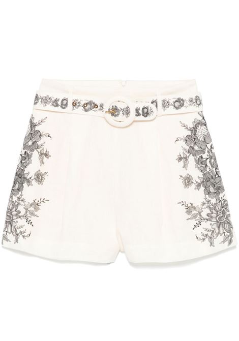 Light beige belted shorts Zimmermann - women