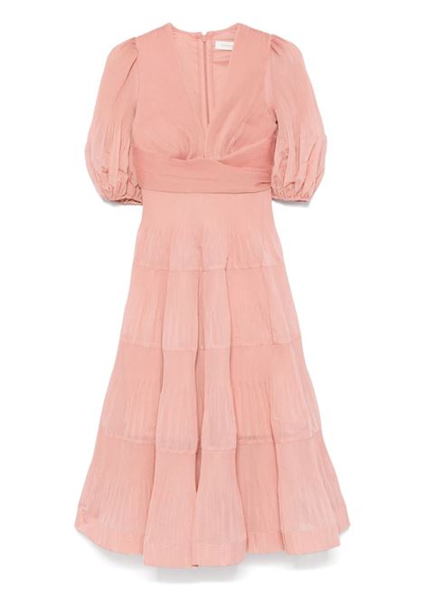 Pink pleated midi dress Zimmermann - women ZIMMERMANN | 4889DR25RLIP