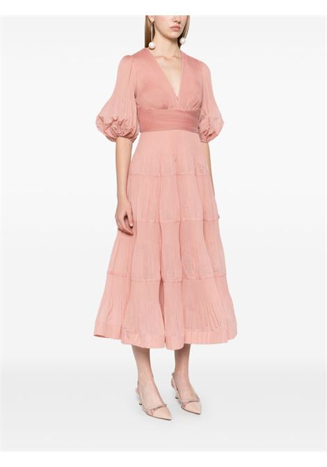 Pink pleated midi dress Zimmermann - women ZIMMERMANN | 4889DR25RLIP