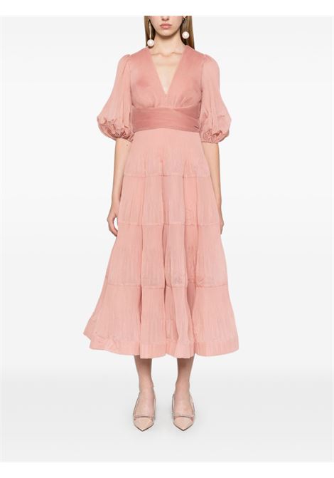 Pink pleated midi dress Zimmermann - women ZIMMERMANN | 4889DR25RLIP