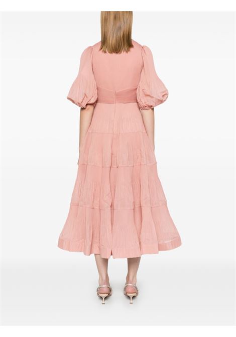 Pink pleated midi dress Zimmermann - women ZIMMERMANN | 4889DR25RLIP